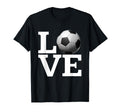 Love Soccer Fans Casual Wear Fans T-Shirt - Minimalist Print for Adults