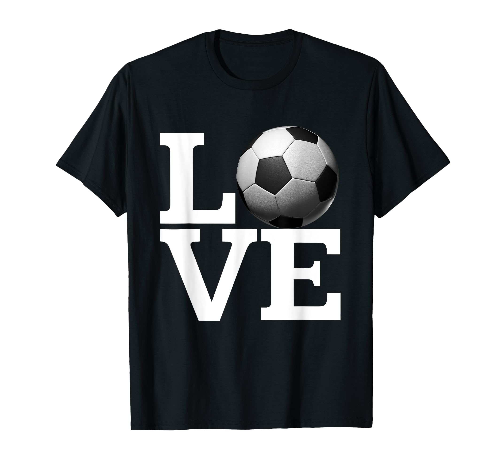 Love Soccer Fans Casual Wear Fans T-Shirt - Minimalist Print for Adults