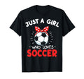 Just Who Loves Soccer Football T-Shirt - Aesthetic Graphic Men Women
