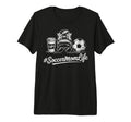 Soccermomlife Soccer Mom Messy Bun T-Shirt - Custom Art Print Men Women