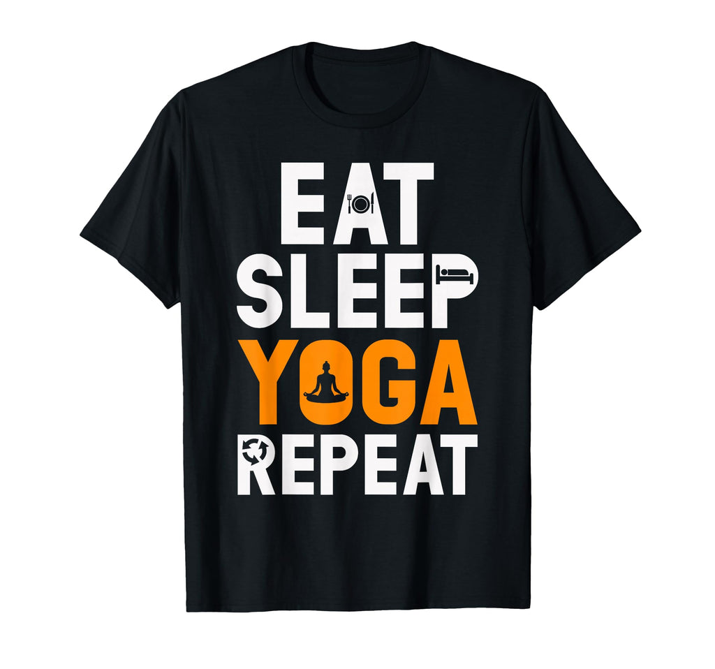 Eat Sleep Yoga Repeat T-Shirt - Aesthetic Graphic Unisex