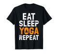 Eat Sleep Yoga Repeat T-Shirt - Aesthetic Graphic Unisex
