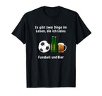Ich Liebe Fussball Und Bier Love T-Shirt - Minimalist Print for Adults