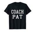 Coach Pat Custom Football Soccer T-Shirt - Fun Novelty Design for Adults