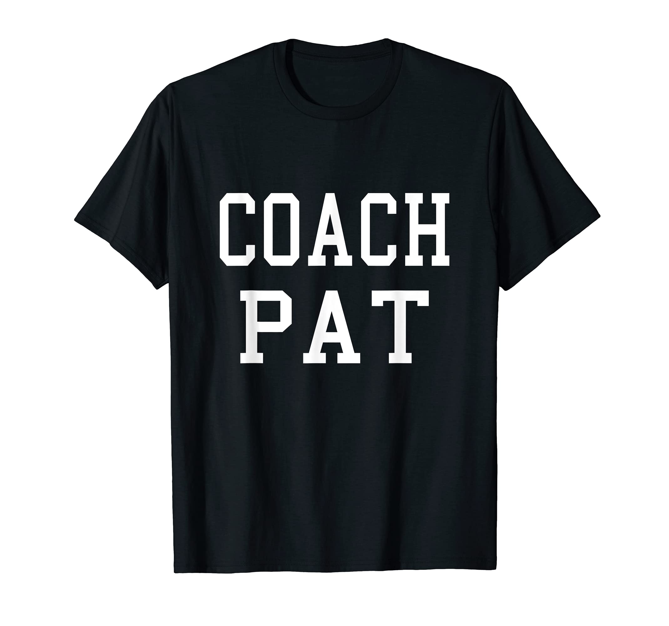 Coach Pat Custom Football Soccer T-Shirt - Fun Novelty Design for Adults