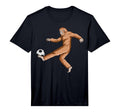 Bigfoot Soccer Sasquatch Playing T-Shirt - Fun Novelty Design for Adults