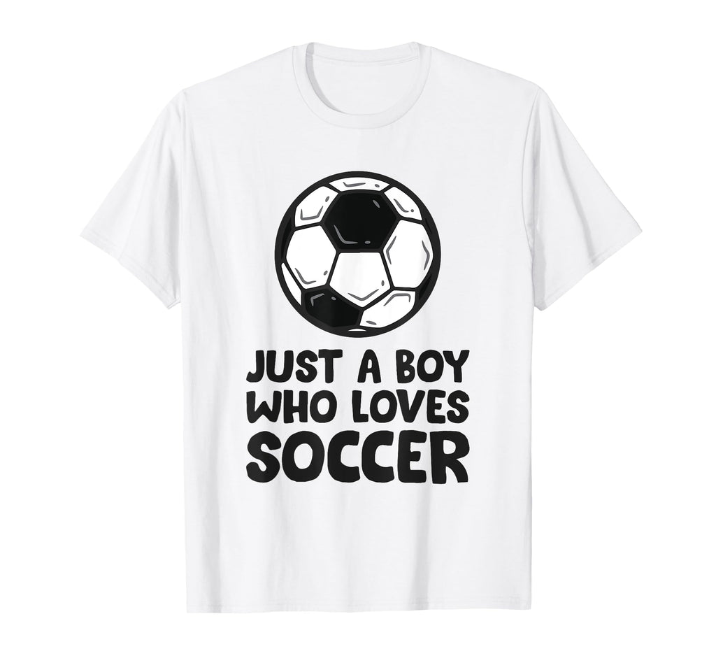 Just Who Loves Soccer T-Shirt - Graphic Print Unisex