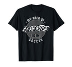 My Area Expertise Is Soccer Bold Team T-Shirt - Trendy Graphic for Adults