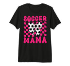 Soccer Mama Coquette Bow Soccer T-Shirt - Casual Everyday Wear Men Women