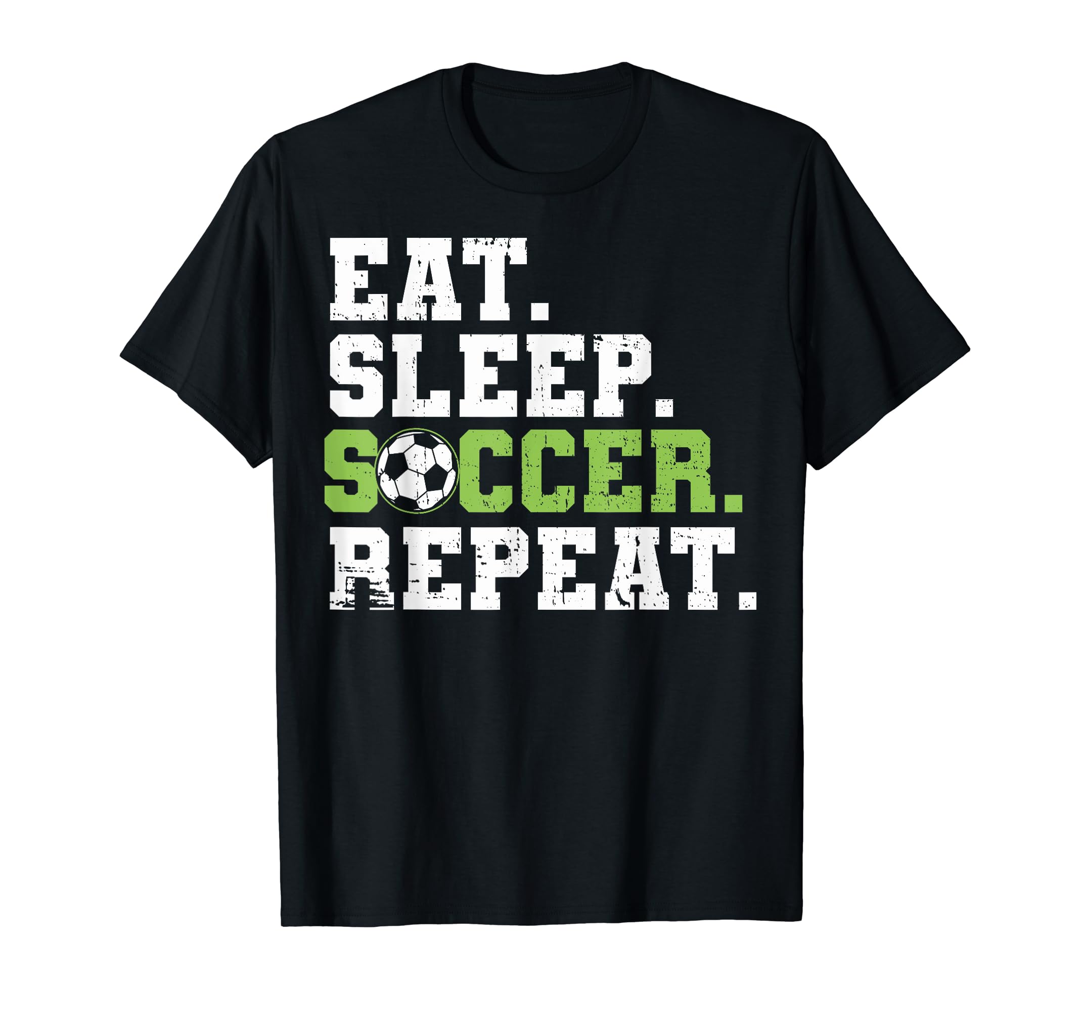 Eat Sleep Soccer Repeat Eat Sleep T-Shirt - Custom Art Print Men Women