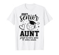 2027 Senior Soccer Aunt Proud T-Shirt - Fun Novelty Design Men Women