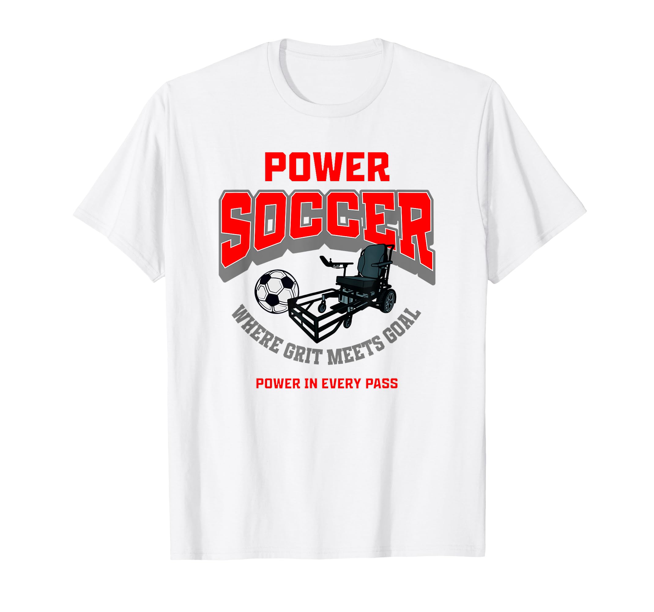 Power Soccer Football Team T-Shirt - Graphic Print Men Women