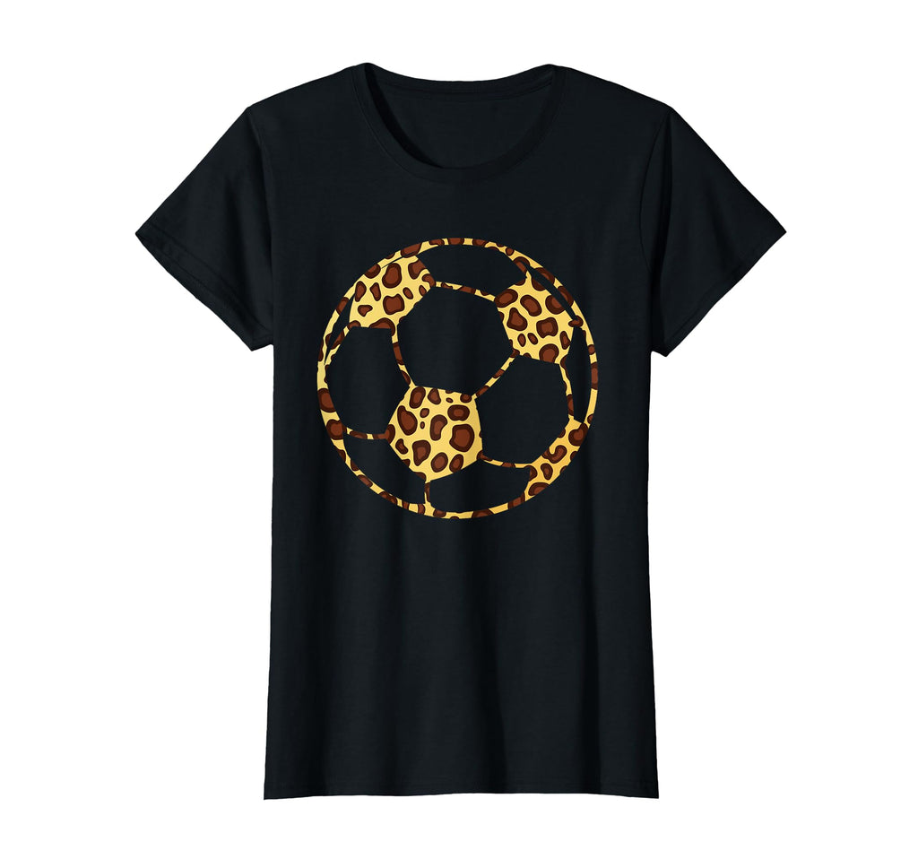 Soccerball Cheetah Leopard Pattern Sport T-Shirt - Novelty Apparel Unisex