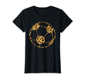 Soccerball Cheetah Leopard Pattern Sport T-Shirt - Novelty Apparel Unisex