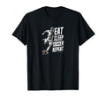 Funny Eat Sleep Soccer Repeat Soccer T-Shirt - Minimalist Print for Adults