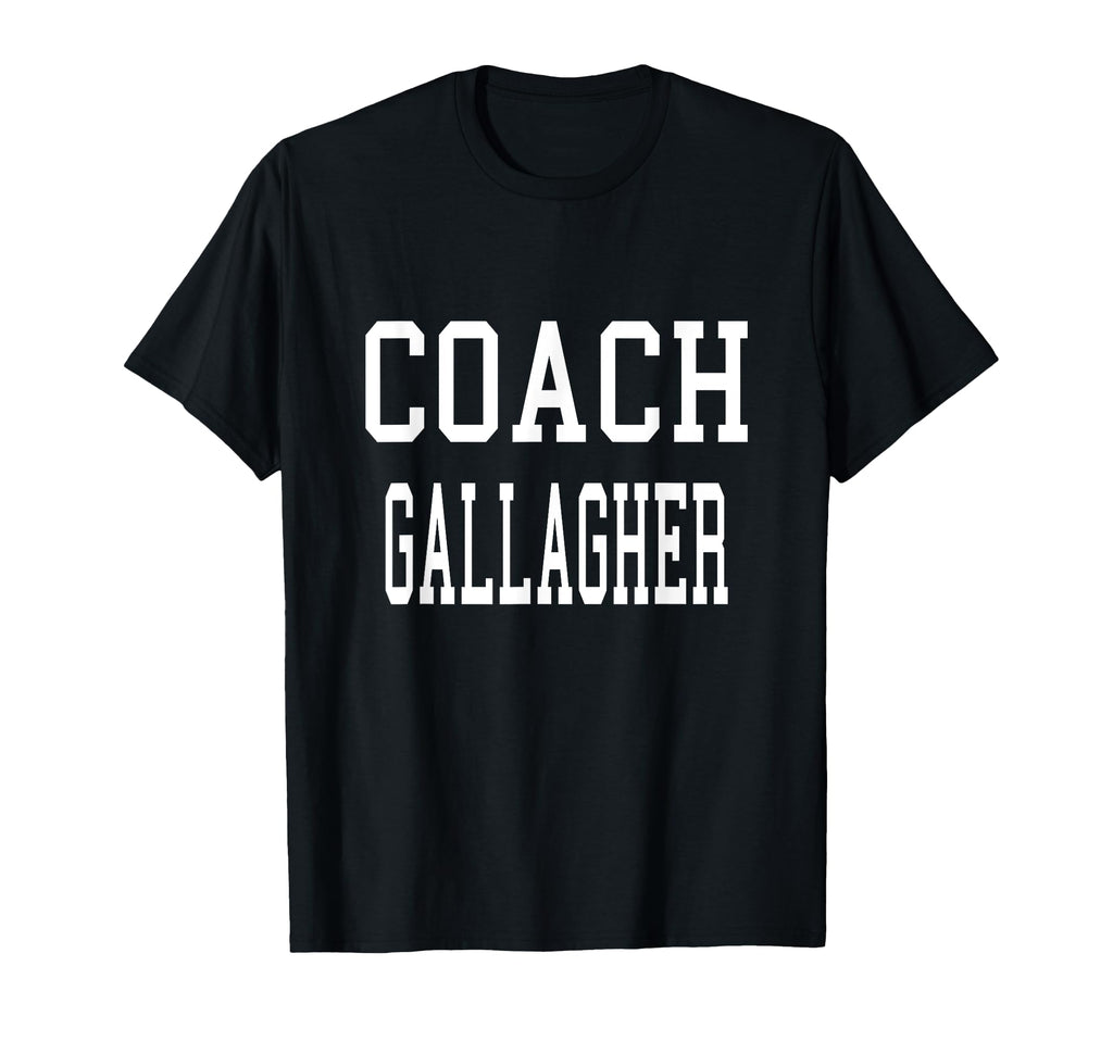 Coach Gallagher Custom Football Soccer T-Shirt - Unique Graphic Unisex
