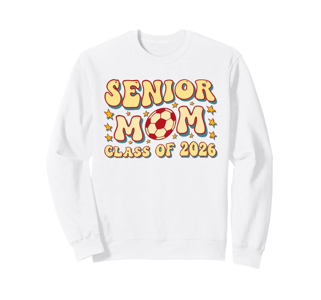 Senior Mom Class 2026 Graduation Hoodie - Minimalist Print for Adults