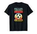 Just Who Loves Jesus And Soccer Christian T-Shirt - Minimalist Print Unisex