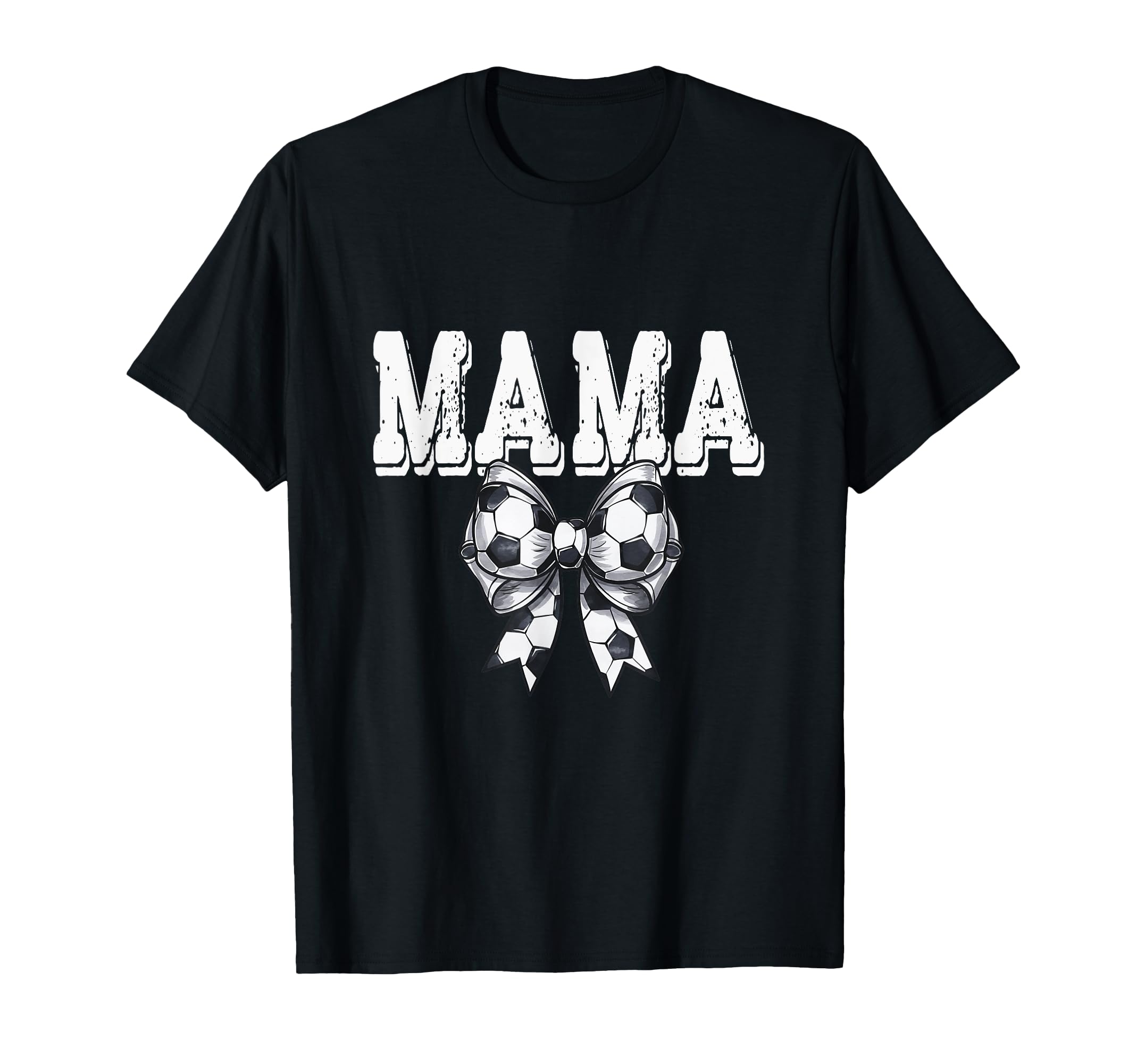 Coquette Soccer Bow Mama Sister T-Shirt - Fun Novelty Design for Adults