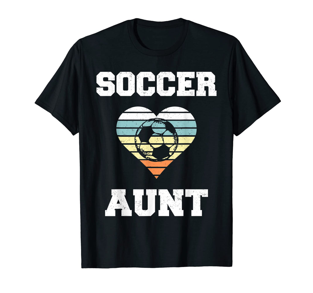 Soccer Aunt Family Matching Sport T-Shirt - Novelty Apparel for Adults