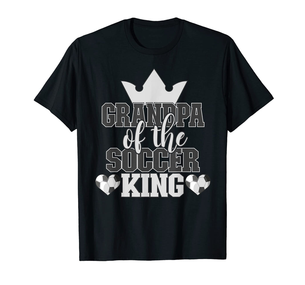 Grandpa Soccer King Family Matching T-Shirt - Fun Novelty Design for Adults