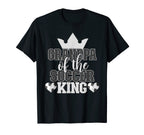 Grandpa Soccer King Family Matching T-Shirt - Fun Novelty Design for Adults