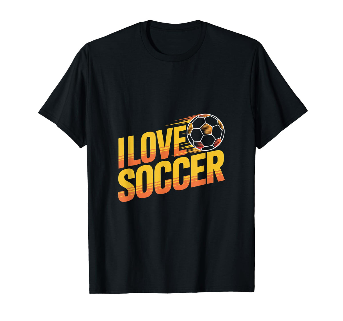 I Love Soccer Enthusiast Expression T-Shirt - Streetwear Style Unisex