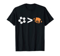 Soccer Greater Than Football Player T-Shirt - Minimalist Print Men Women