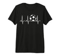 Soccer Heartbeat Soccer Ball T-Shirt - Casual Everyday Wear Men Women