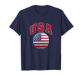Flag And Colors Usa Soccer Fans T-Shirt - Aesthetic Graphic for Adults