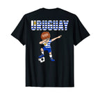 Dabbing Soccer Uruguay Soccer Fans Jersey T-Shirt - Novelty Apparel Unisex