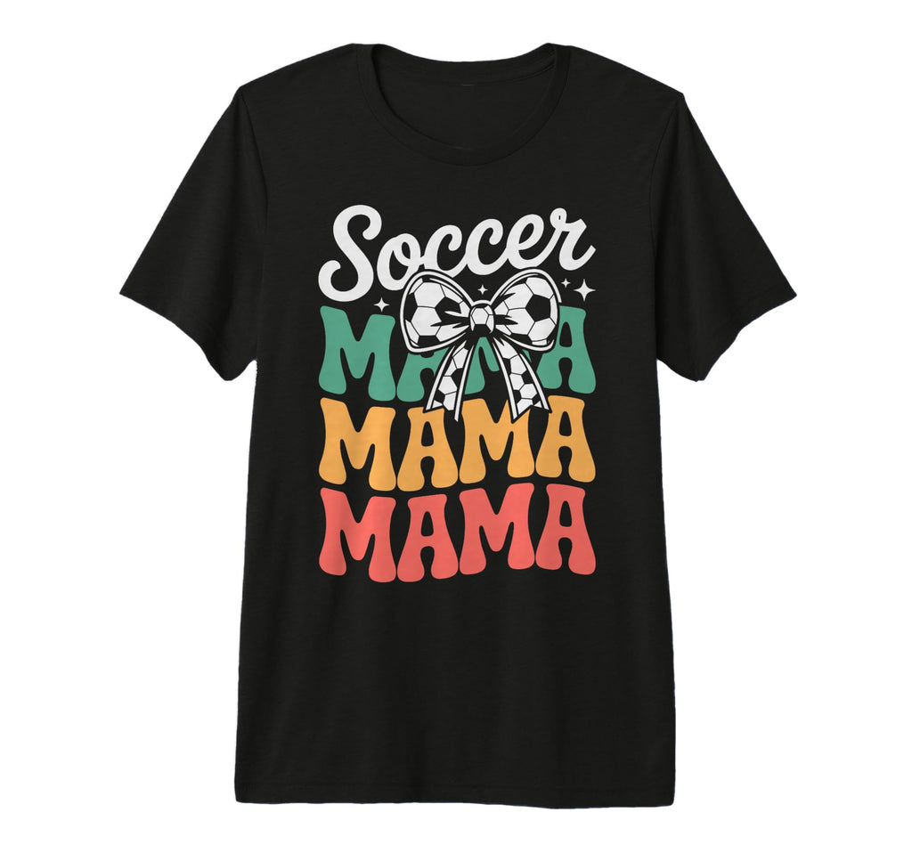 Groovy Soccer Football Player Mama Fan T-Shirt - Fun Novelty Design Unisex