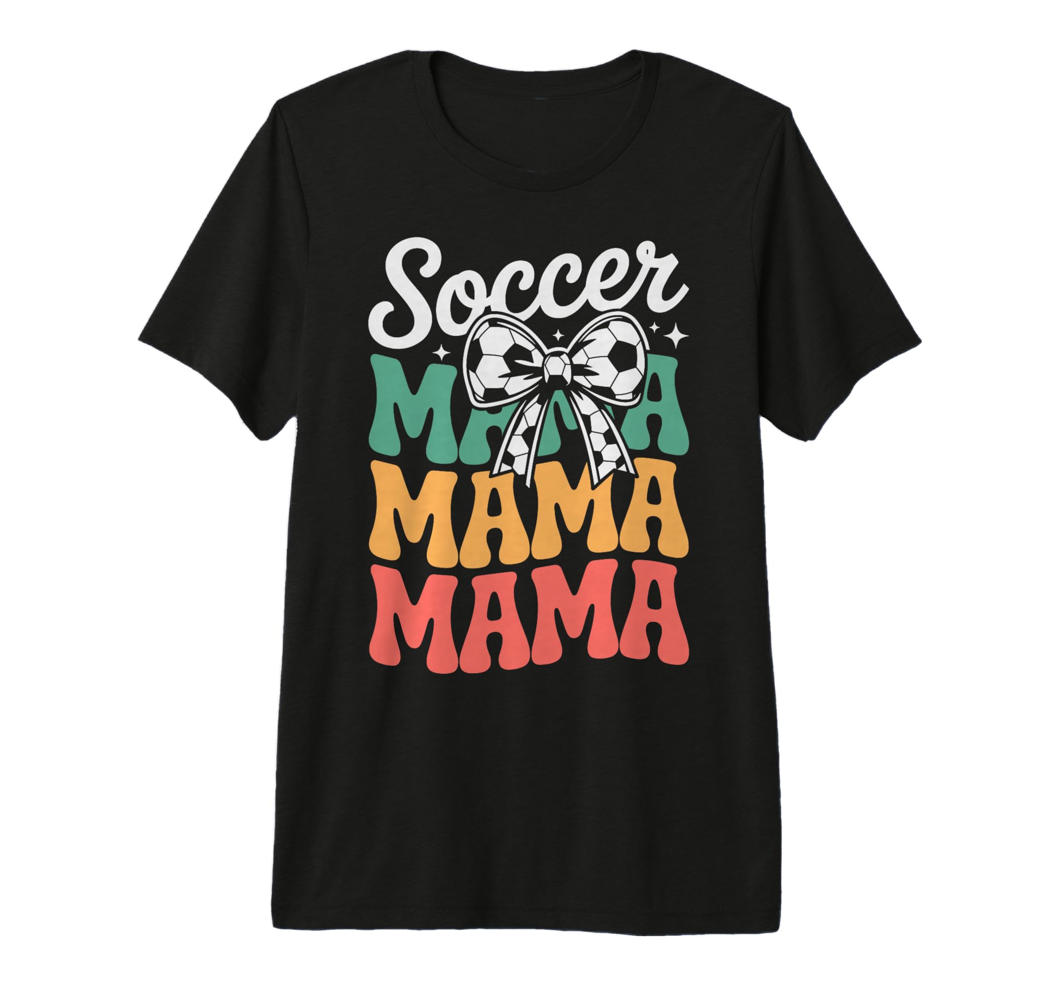 Groovy Soccer Football Player Mama Fan T-Shirt - Fun Novelty Design Unisex