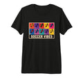 Soccer Vibes Colorful Action Packed T-Shirt - Novelty Apparel Men Women