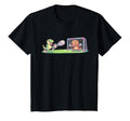 T Rex Kicks Ball Triceratops Goalie T-Shirt - Unique Graphic Men Women