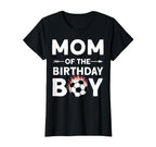 Mom Birthday Soccer Family Love T-Shirt - Graphic Print Men Women