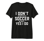 Funny Soccer Costume Players Coaches T-Shirt - Minimalist Print for Adults