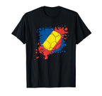Soccer Ball Flag Romania T-Shirt - Novelty Apparel Unisex