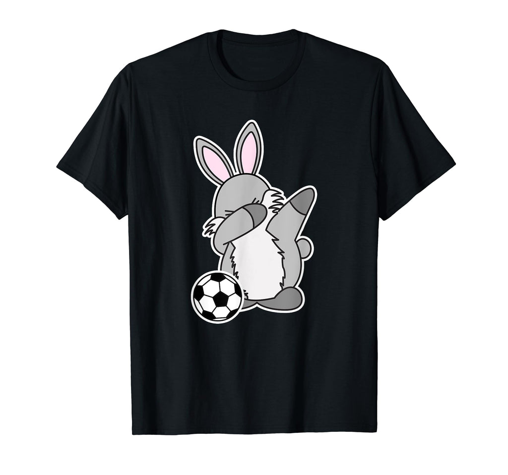 Dab Easter Bunny Rabbit Soccer T-Shirt - Minimalist Print Men Women