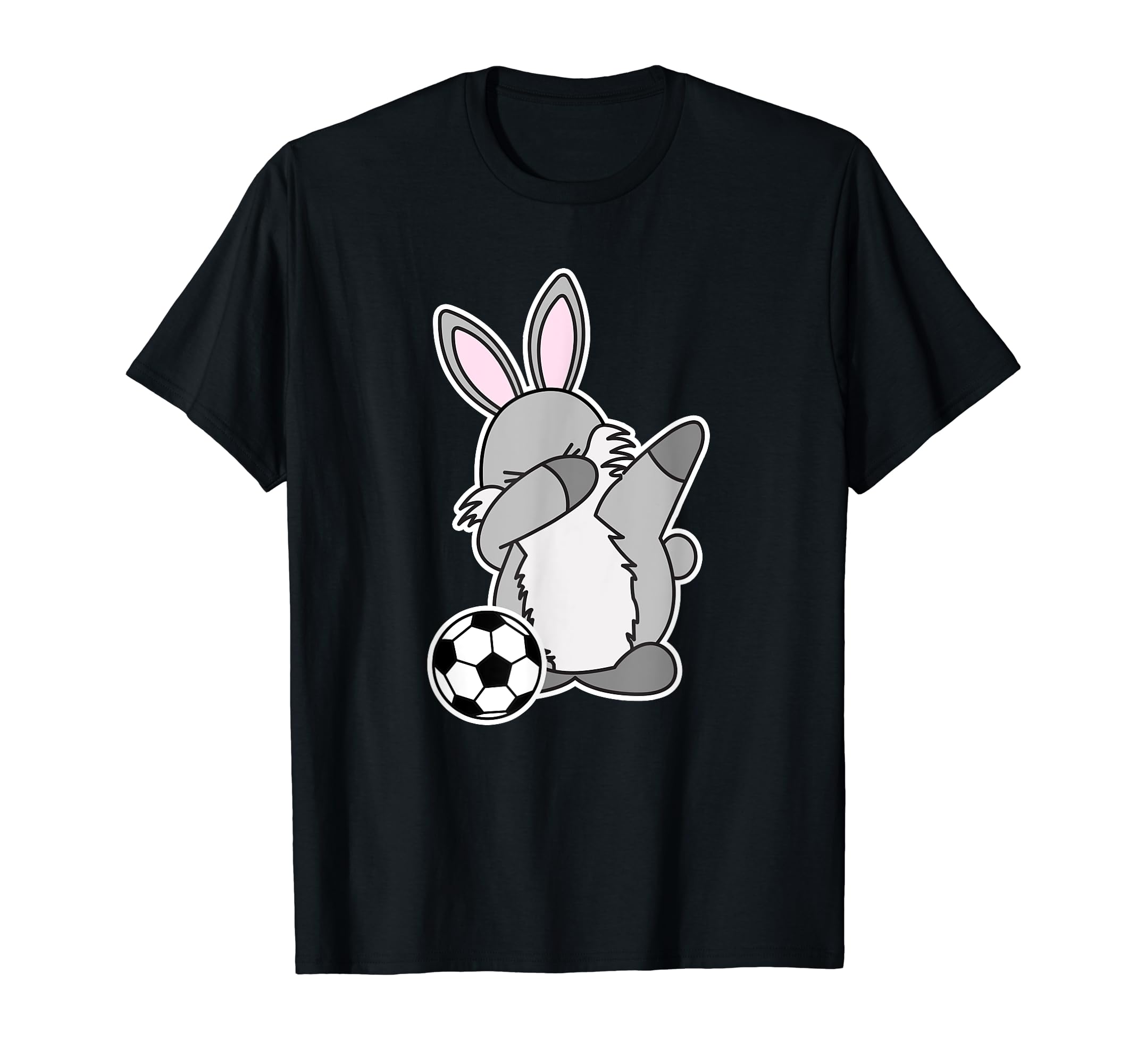 Dab Easter Bunny Rabbit Soccer T-Shirt - Minimalist Print Men Women