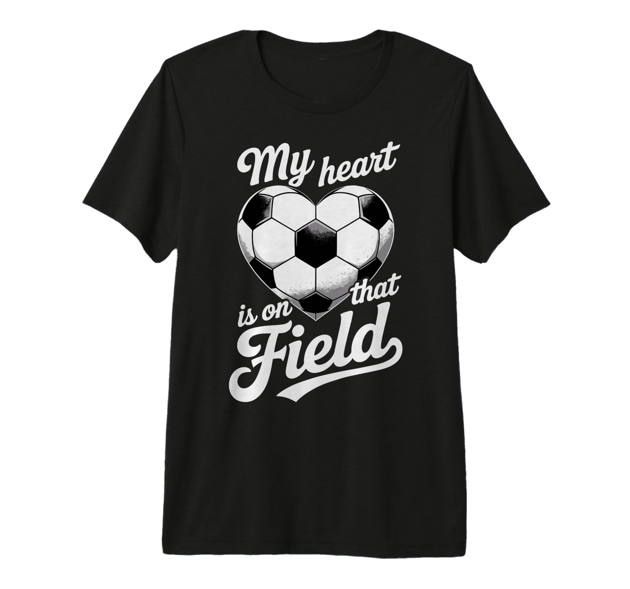 My Heart Is That Field Soccer Player Fan T-Shirt - Streetwear Style Unisex