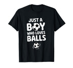 Just Who Loves Soccer Player T-Shirt - Fun Novelty Design Men Women