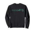 Funny Soccer Heartbeat Ecg Sweatshirt - Minimalist Print Men Women