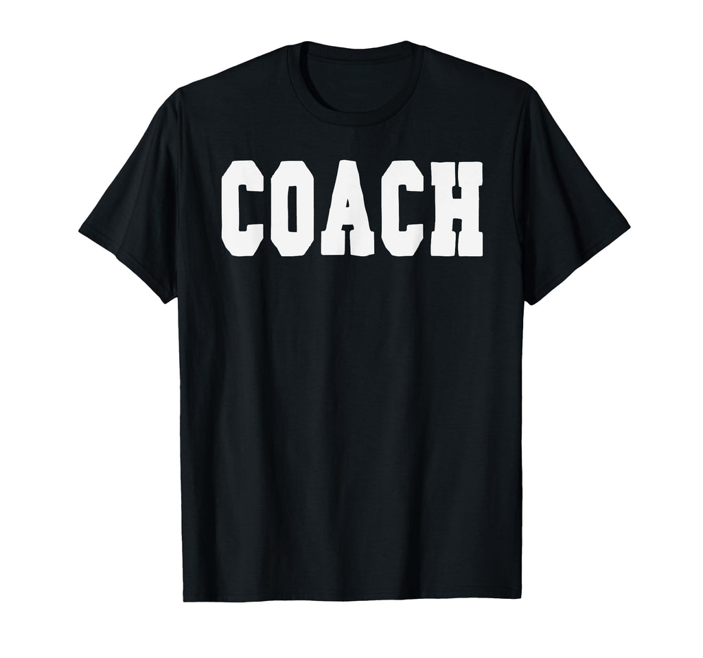 Coach Bold Lettering Halloween T-Shirt - Aesthetic Graphic for Adults