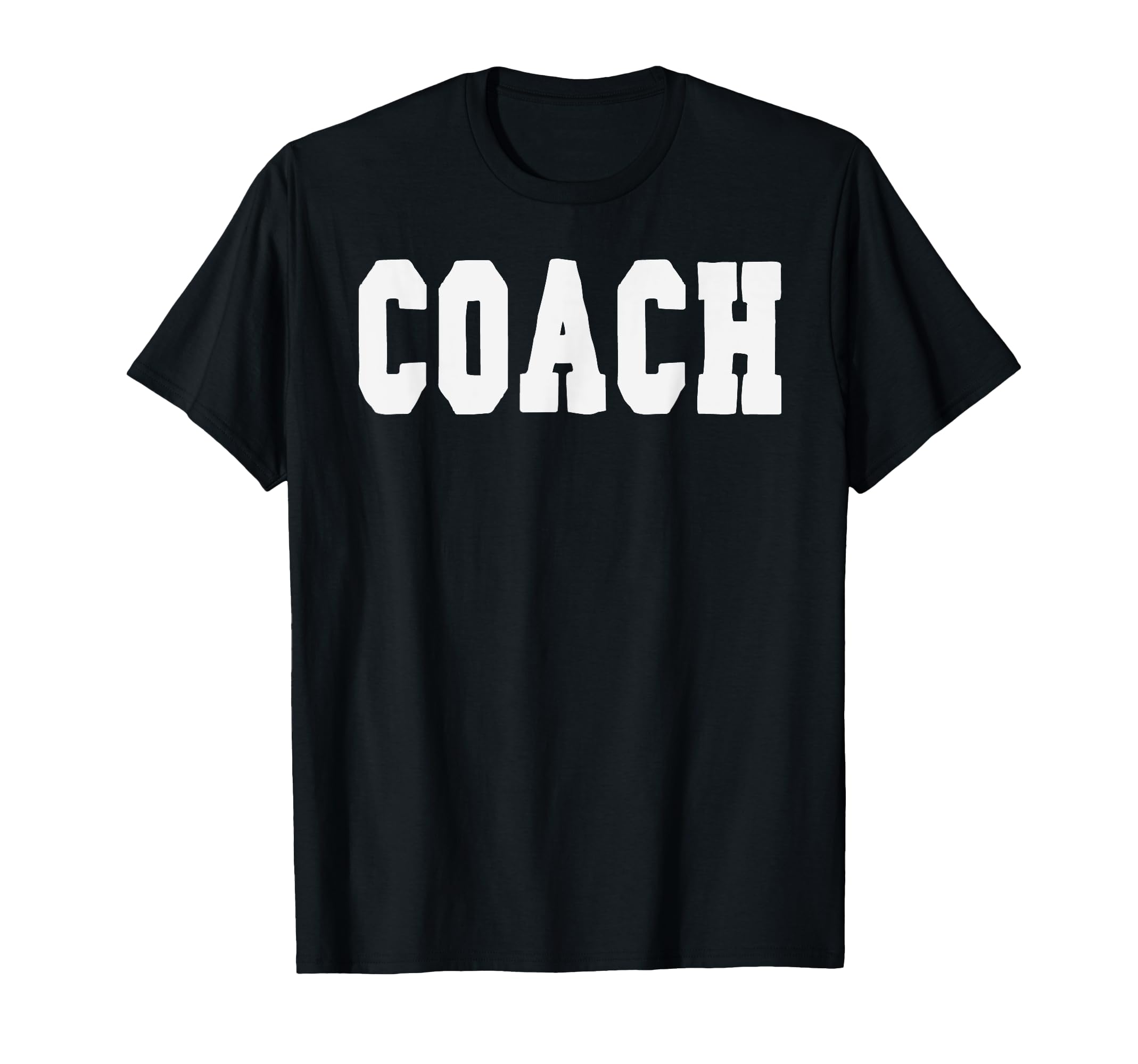 Coach Bold Lettering Halloween T-Shirt - Aesthetic Graphic for Adults