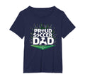 Proud Soccer Dad Cheering Sideline T-Shirt - Unique Graphic Unisex