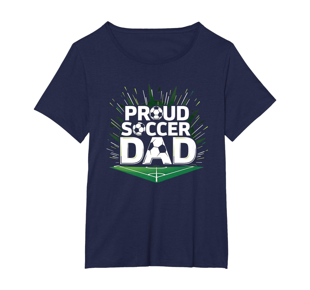 Proud Soccer Dad Cheering Sideline T-Shirt - Custom Art Print Men Women
