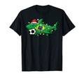 Santa Shark Soccer Football Lights T-Shirt - Trendy Graphic for Adults