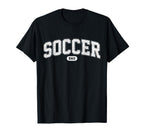 Soccer Dad Funny Athletic Lettering T-Shirt - Trendy Graphic Men Women