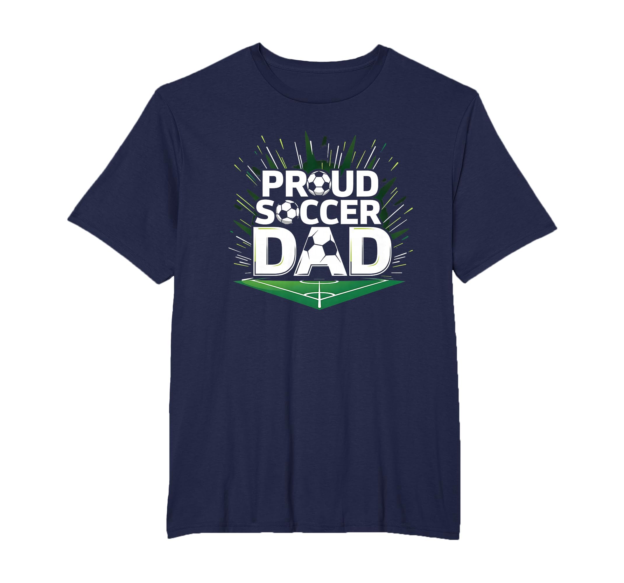 Proud Soccer Dad Cheering Sideline T-Shirt - Custom Art Print for Adults